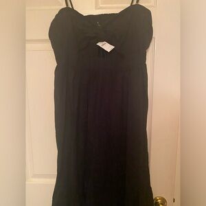 Banana Republic Black Tie front maxi dress. Size small. New with Tags